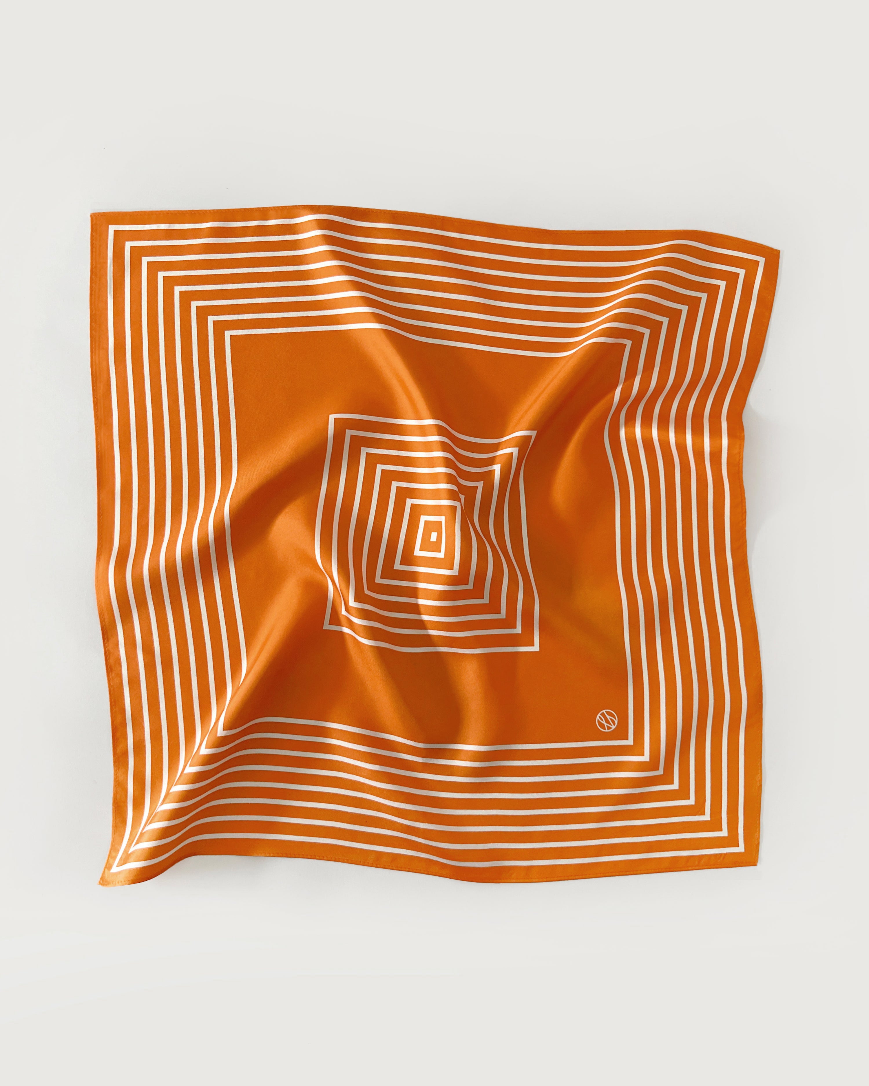 STRIPED SCARF | ORANGE | 50 CM – lescarf