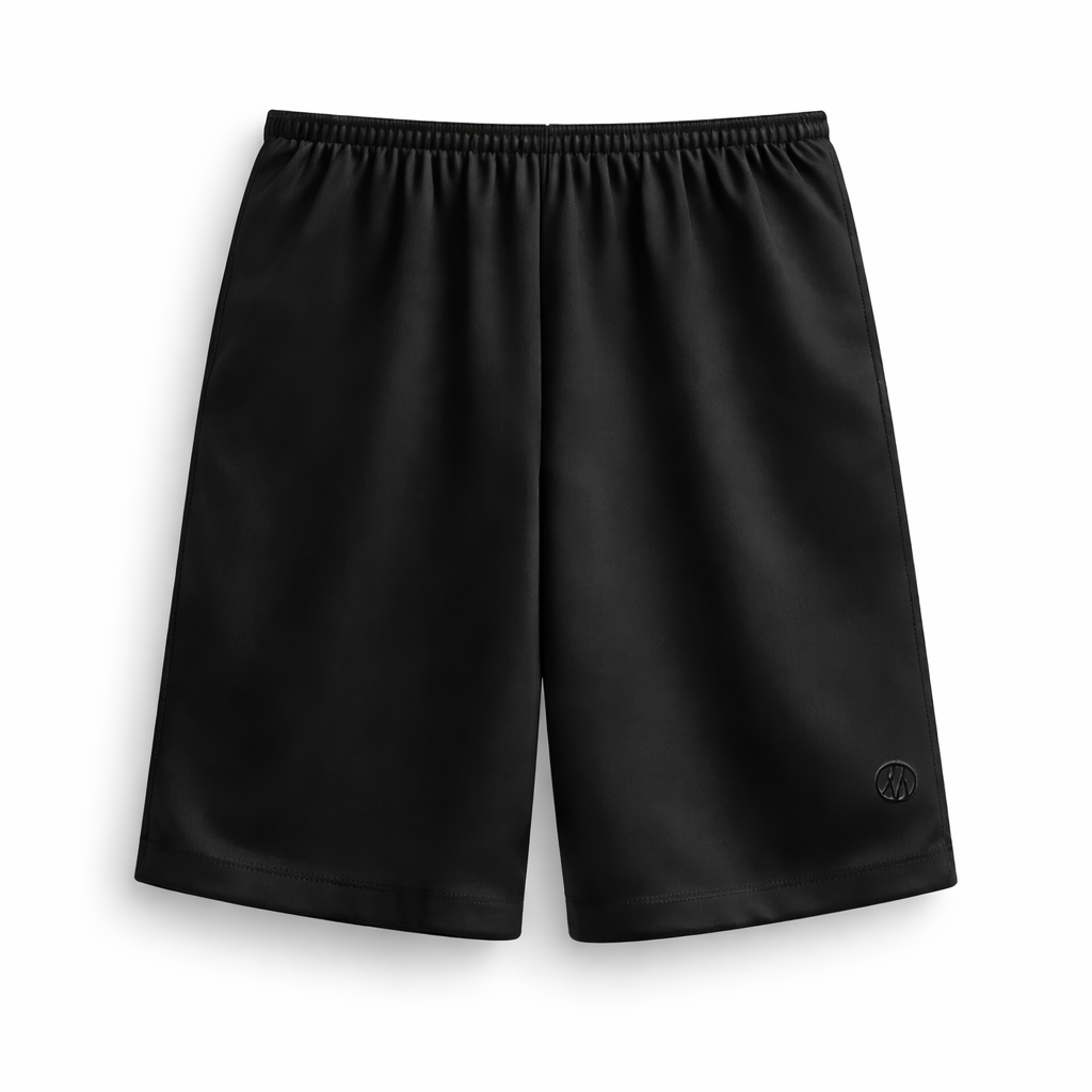 lescarf | SATIN SHORTS | BLACK