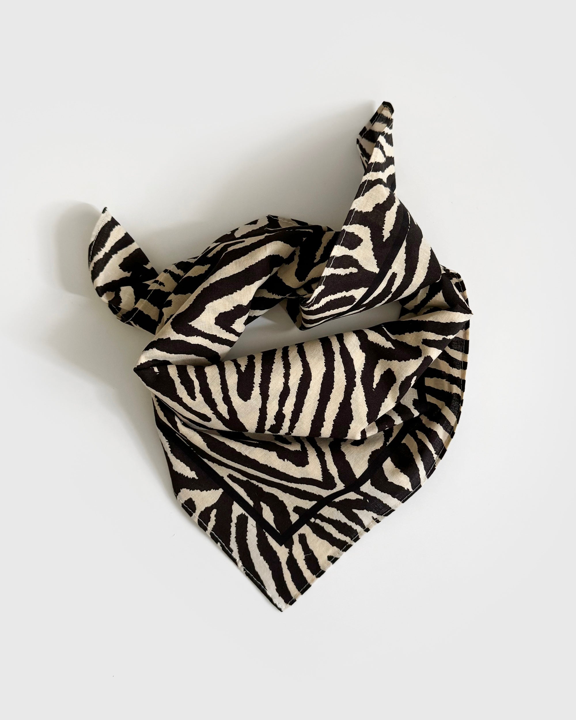 COTTON ZEBRA SCARF | 55 CM