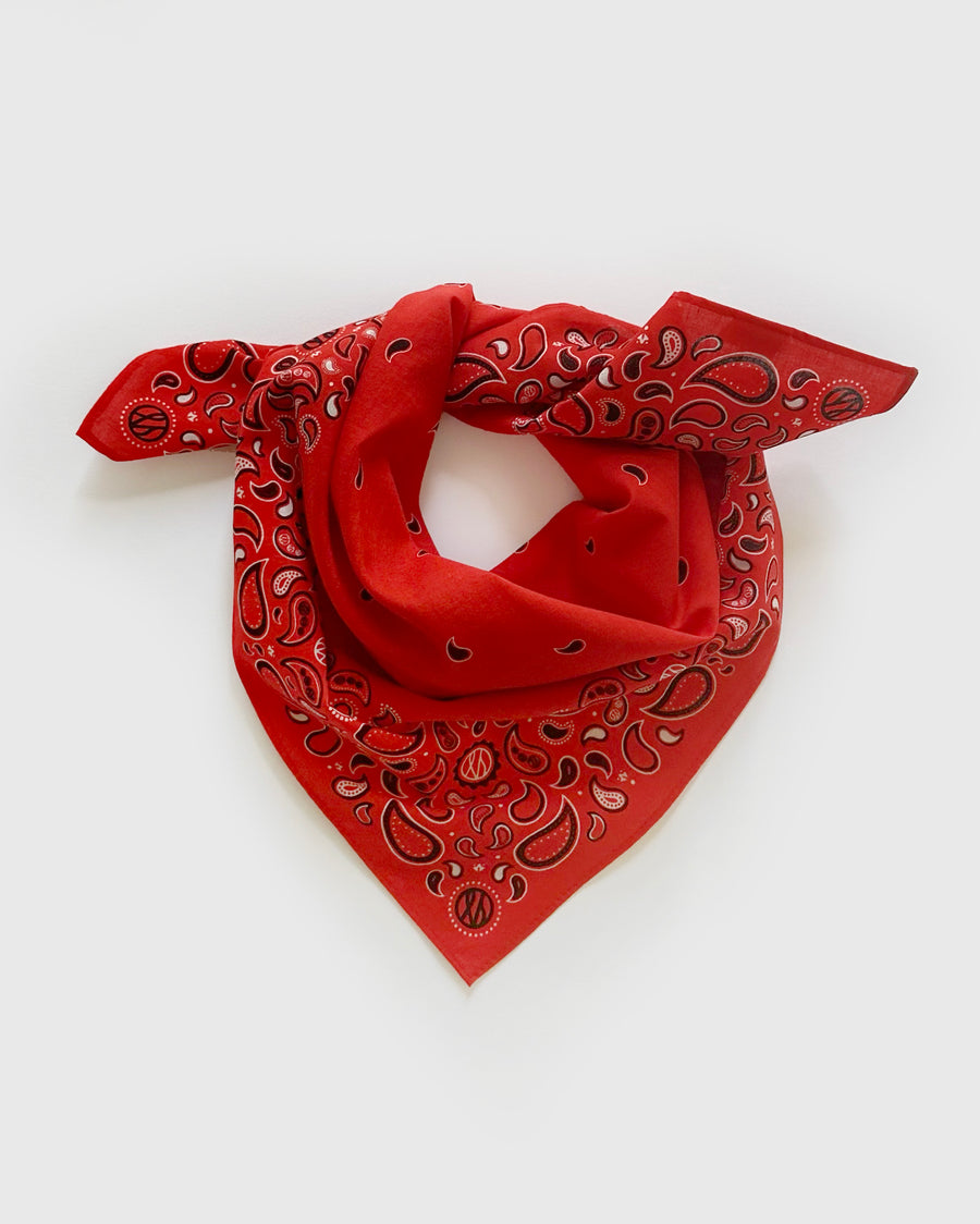 COTTON PAISLEY | RED | 55CM