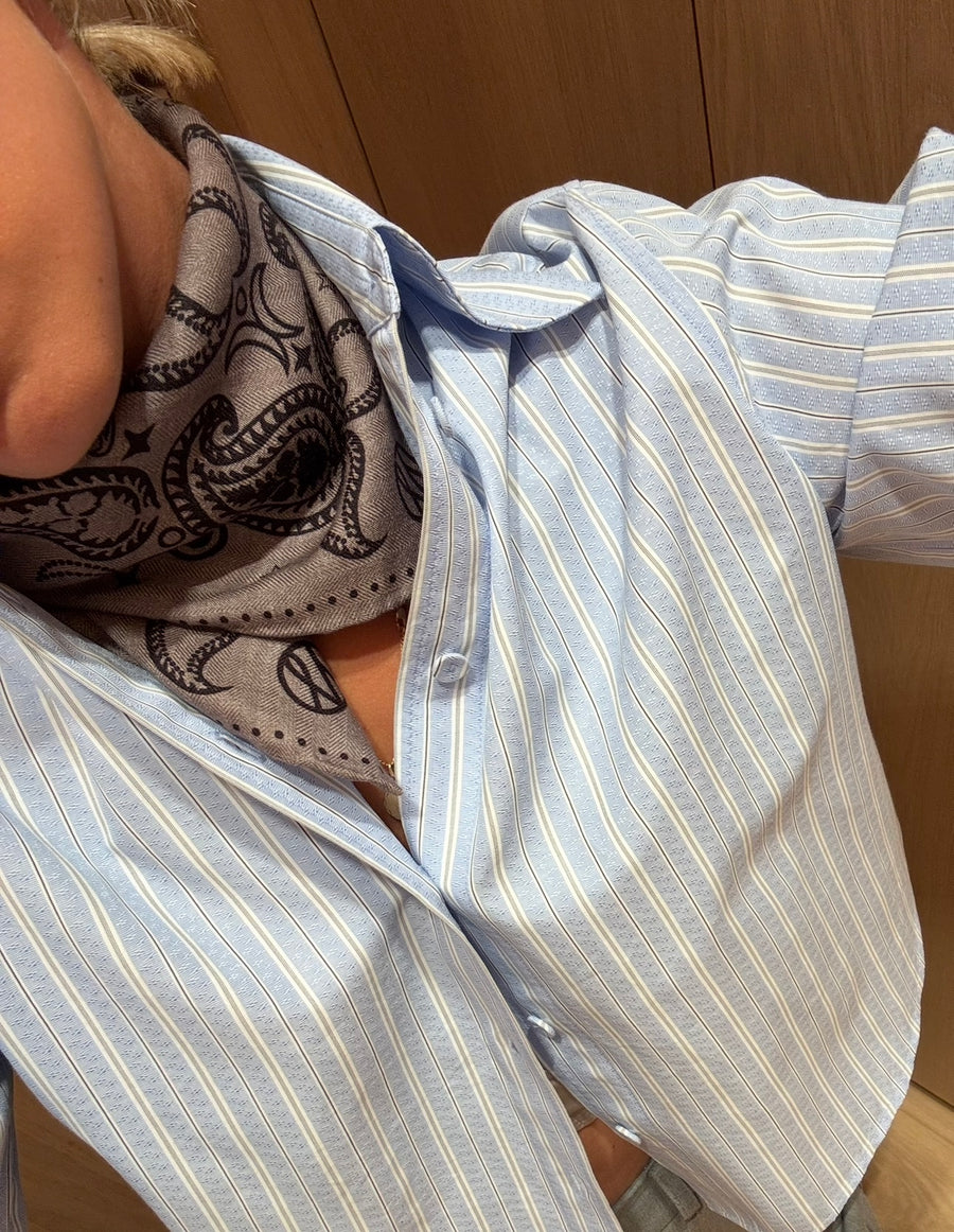 WOOL SCARF | TAUPE | 65 CM