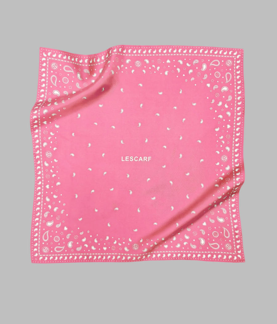PAISLEY SCARF | PINK | 50 CM