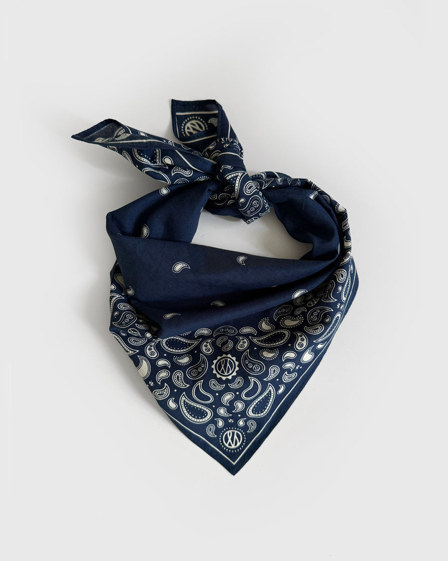 COTTON PAISLEY | NAVY | 55CM