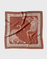 ZODIAC SCARF | GEMINI | TERRACOTTA | 65 CM – lescarf