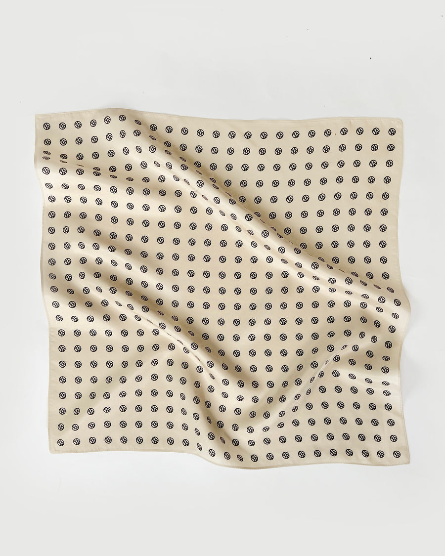 MONOGRAM SCARF | SAND - lescarf
