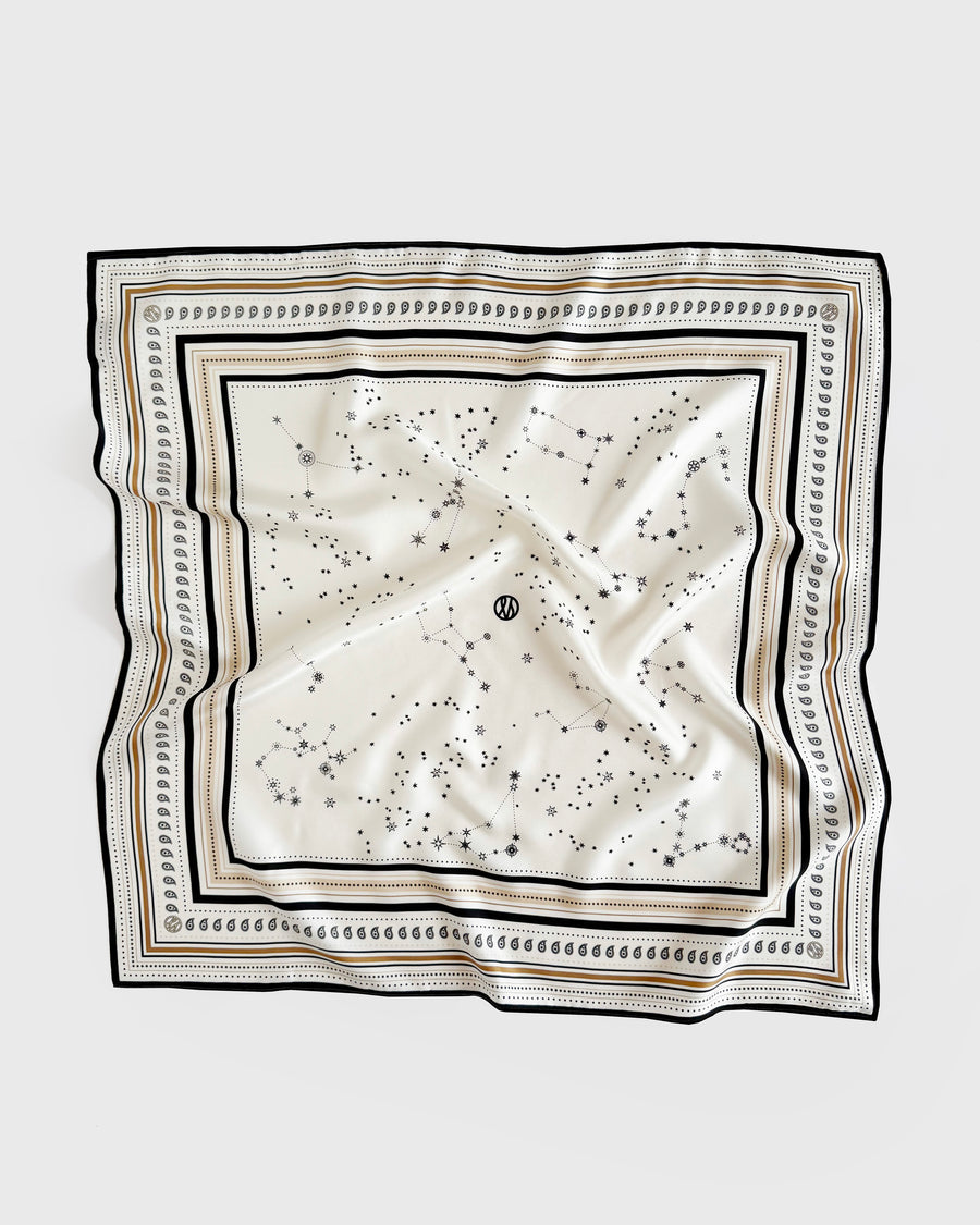 ZODIAK SCARF | WHITE | 65 CM