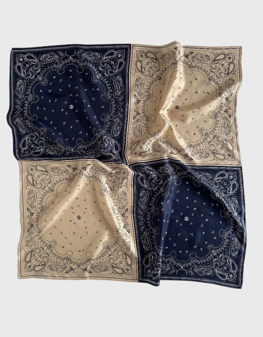 SQUARED | NAVY & SAND | 80 CM