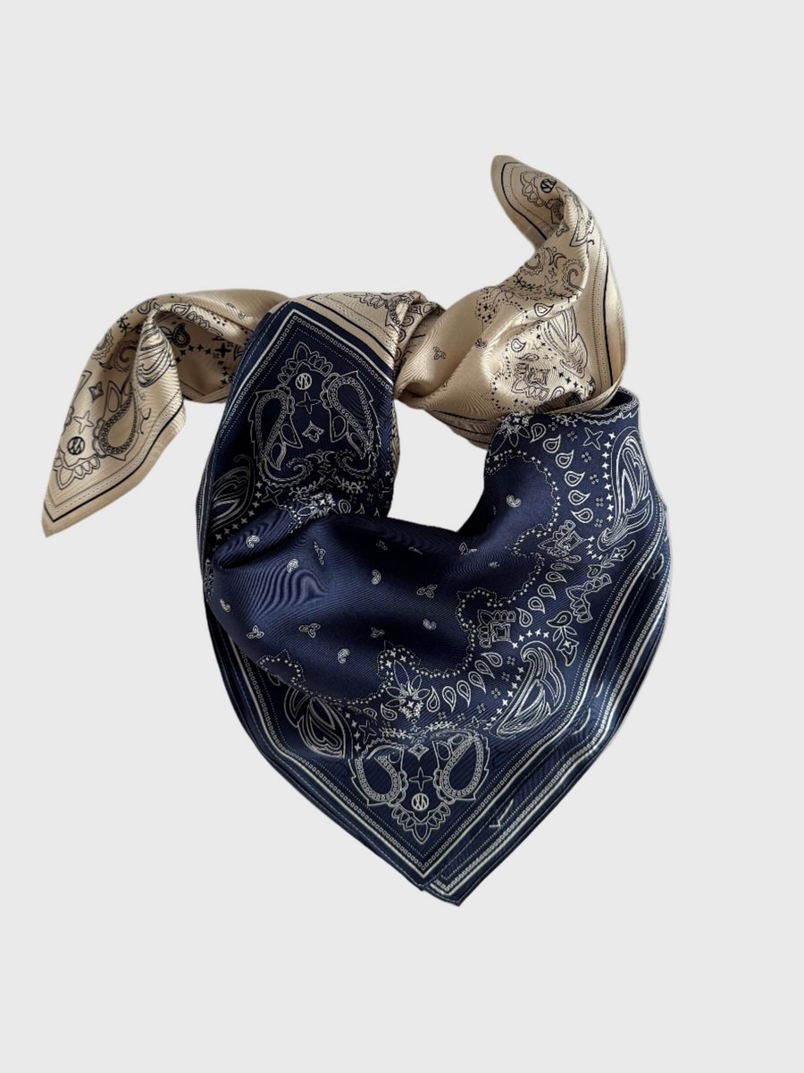 SQUARED | NAVY & SAND | 80 CM