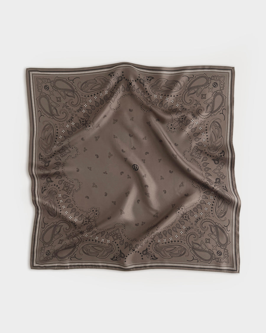 PAISLEY SCARF | TAUPE | 65 CM