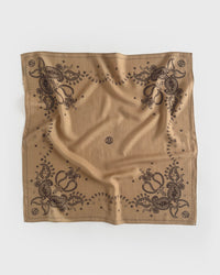 WOOL SCARF, TWO SIDED | CAPPUCCINO | 65 CM – lescarf