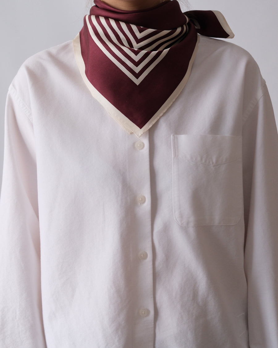 SCARF COLLAR シャツ アクシス AXIS コットン シルク ジャガード スカーフカラー シャツ