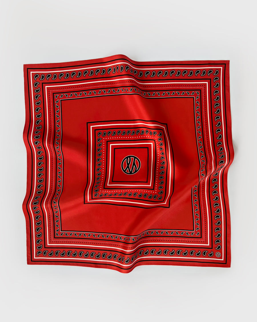 PAISLEY SCARF | RED | 50 CM
